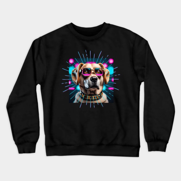 Futuristic dog Crewneck Sweatshirt by Studio468